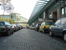 Airport Bremen: View through the parking lot