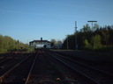 Sande: Blick auf die Bahnhofsbrcke, rechts die...