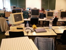 Blick auf die Maschinen, links ein Amiga 3000