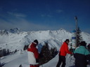 Blick vom Ausstieg der Gondel ins Skigebiet