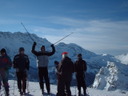 Blick vom Ausstieg der Gondel ins Skigebiet