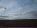Fliegerdeich: Hubschrauber im Anflug