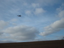 Fliegerdeich: Hubschrauber im Anflug
