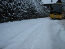 Starker Schneefall in Val d'Illiez