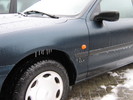 Oldenburg im Winter: Eiszapfen am Auto nach Eis...