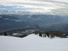 Blick ins Tal oberhalb von Montana