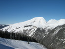 Blick auf das Skigebiet Morzine
