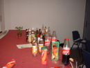 Empty bottles from the after-show party in the ...