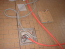 Water socket for booths in the exhibition hall