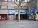 Kreuzberg: Grafitti beim Jugendzentrum Antenne
