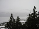 Blick vom Funiculaire ins Tal, diesmal mit Nebel