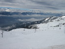 Blick auf die Walliser Alpen von Aminona aus