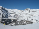 Alpenpanorama mit Blick auf den Stausee