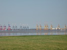 Tettens: Blick auf Bremerhaven